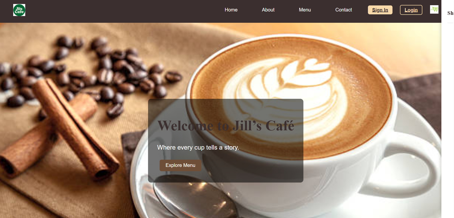 Coffee Cafe project